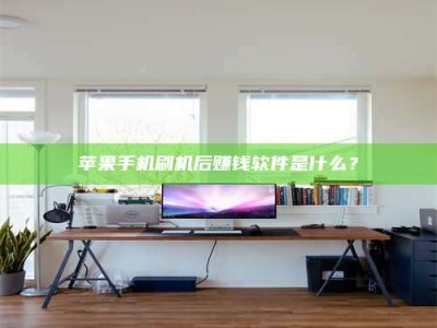 大丰苹果手机刷机后赚钱软件是什么？